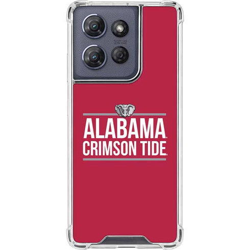 University of Alabama Crimson Tide Moto G Play 5G (2025) Clear Case
